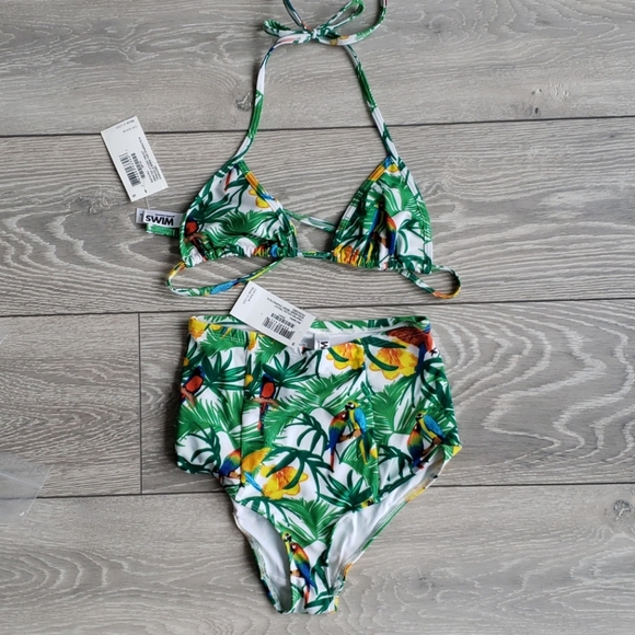 American Apparel. Parrots in Paradise bikini set - Picture 3 of 6